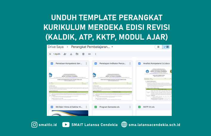 UNDUH TEMPLATE PERANGKAT KURIKULUM MERDEKA EDISI REVISI (KALDIK, ATP, KKTP, MODUL AJAR)